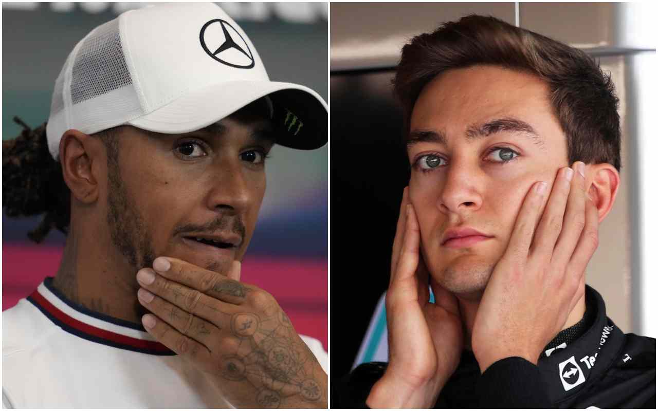 Lewis Hamilton George Russell (Ansa Foto)