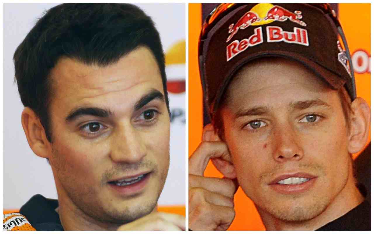 Pedrosa Stoner Honda (Ansa Foto)