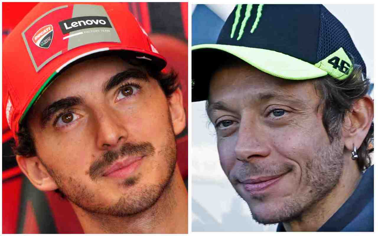 Valentino Rossi e Bagnaia (ANSA)