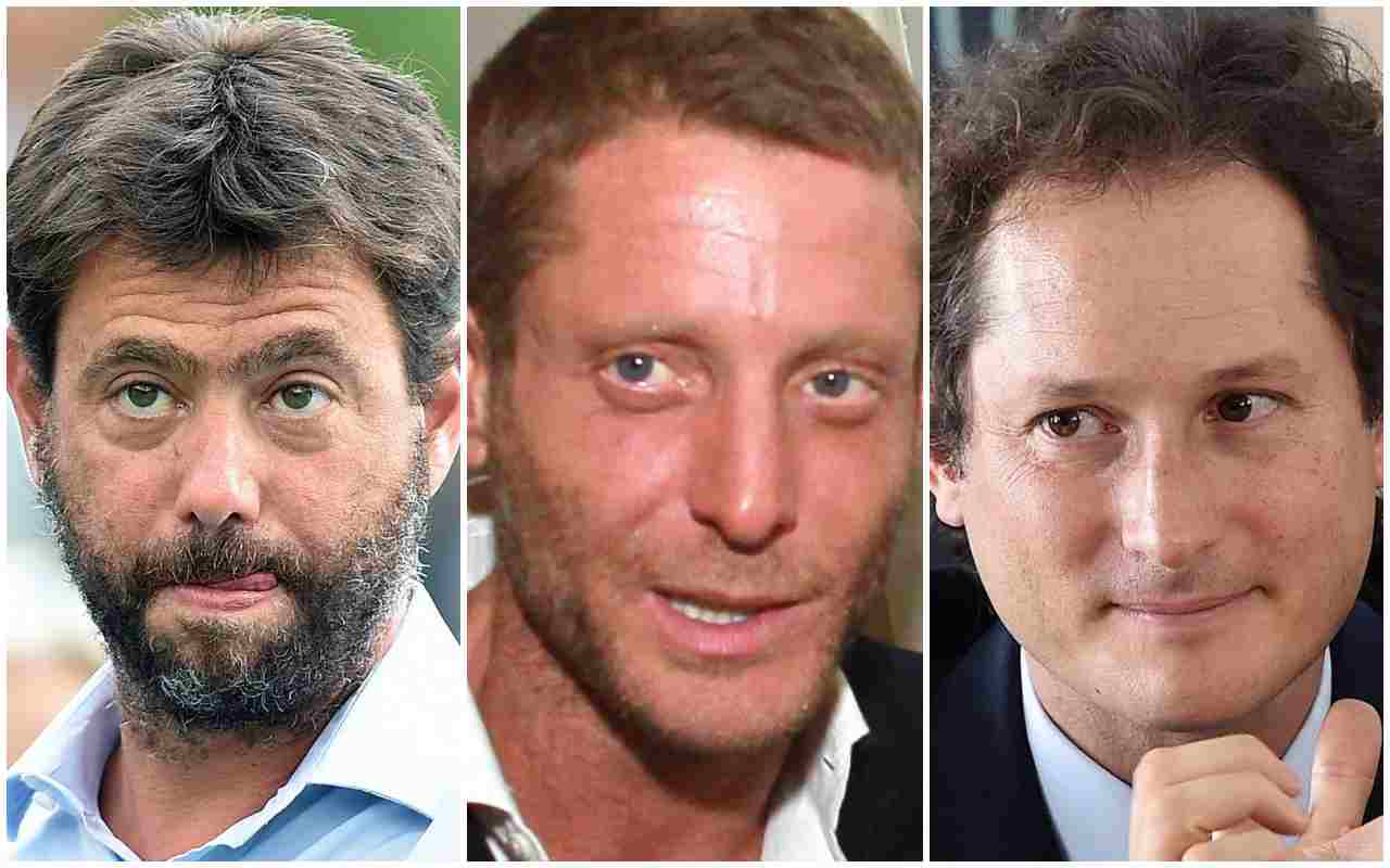 Andrea Agnelli, Lapo e John Elkann (ANSA)