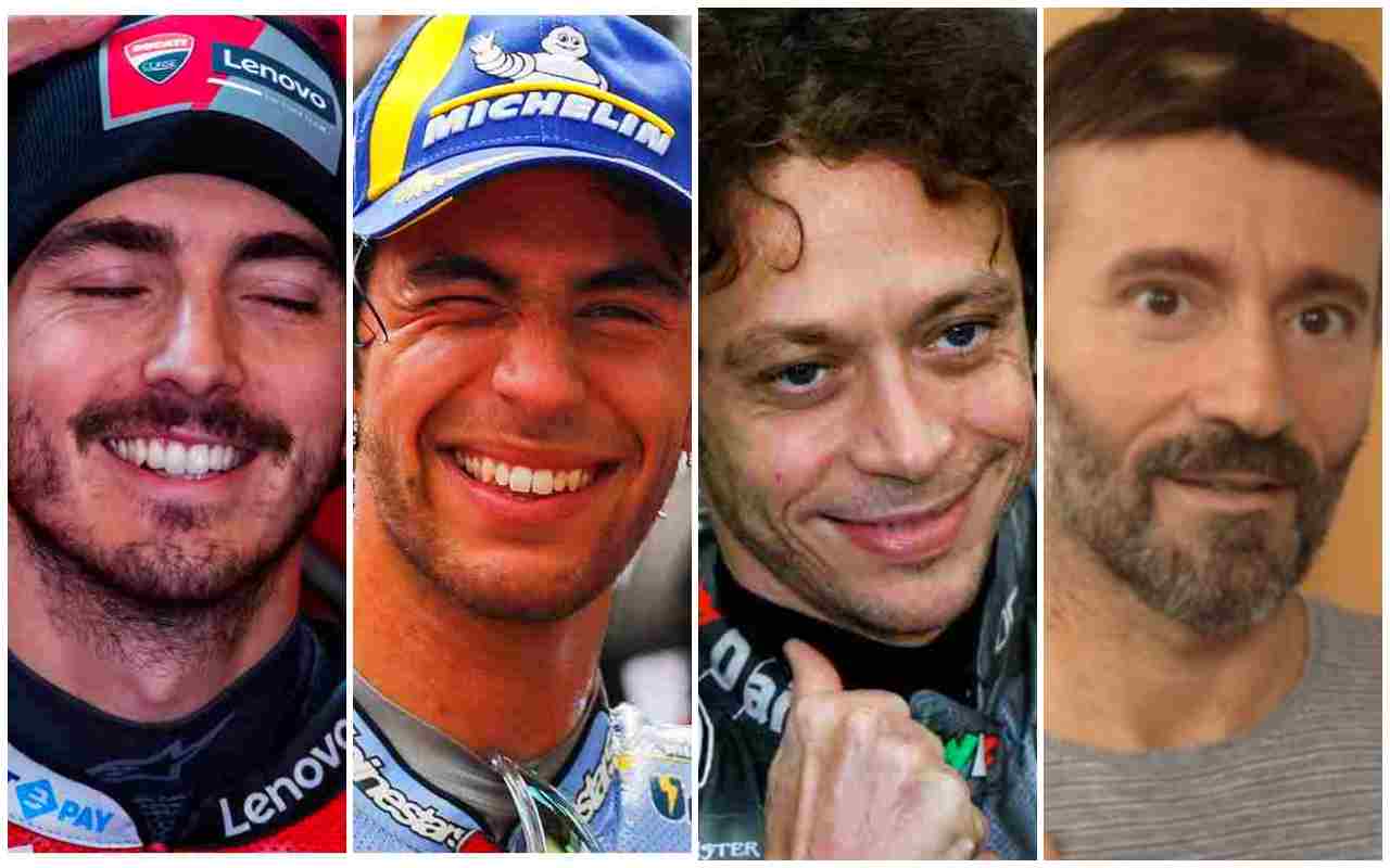 Bagnaia Bastianini Valentino Rossi Biaggi (Ansa Foto)