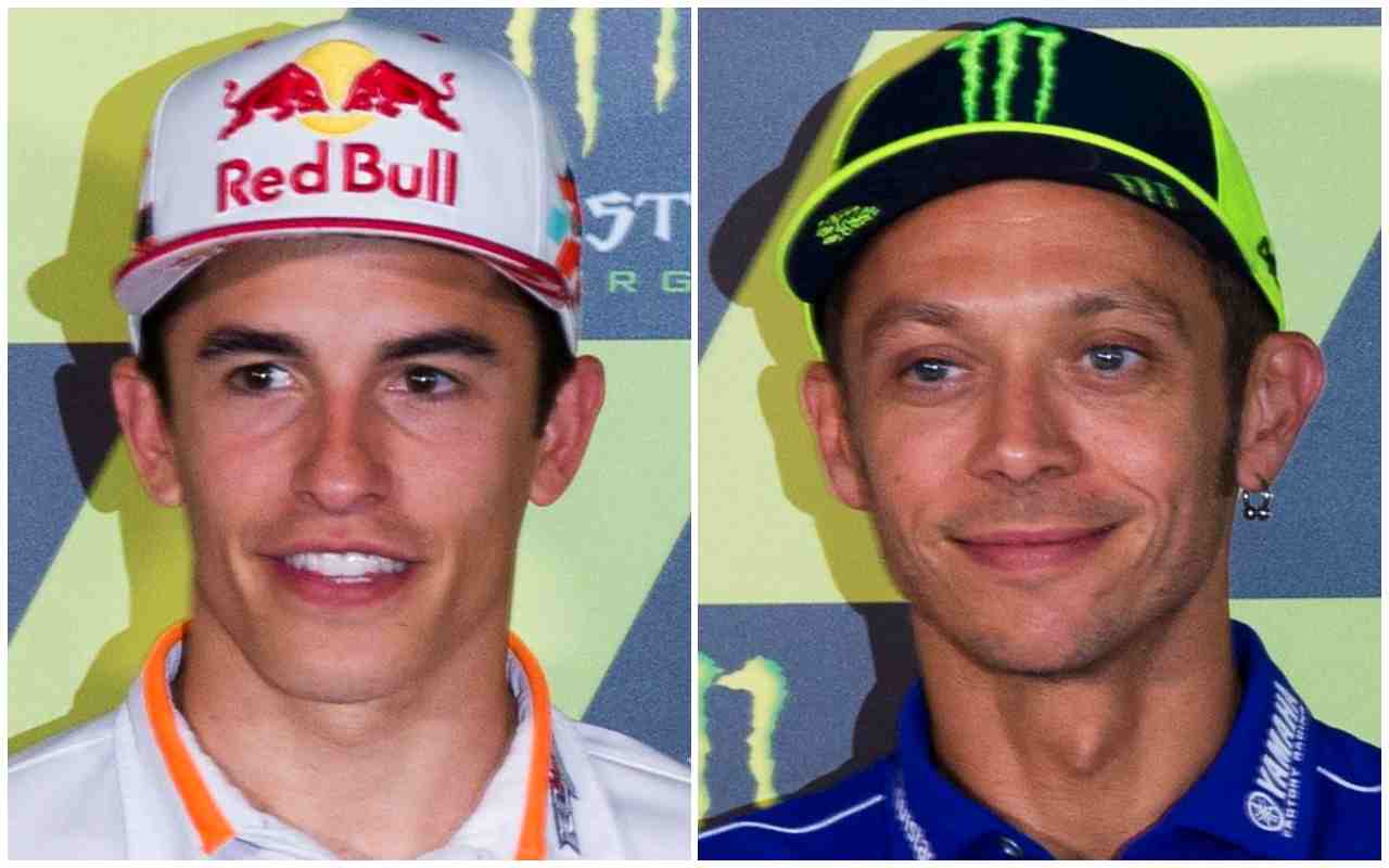 Marc Marquez Valentino Rossi (Ansa Foto)