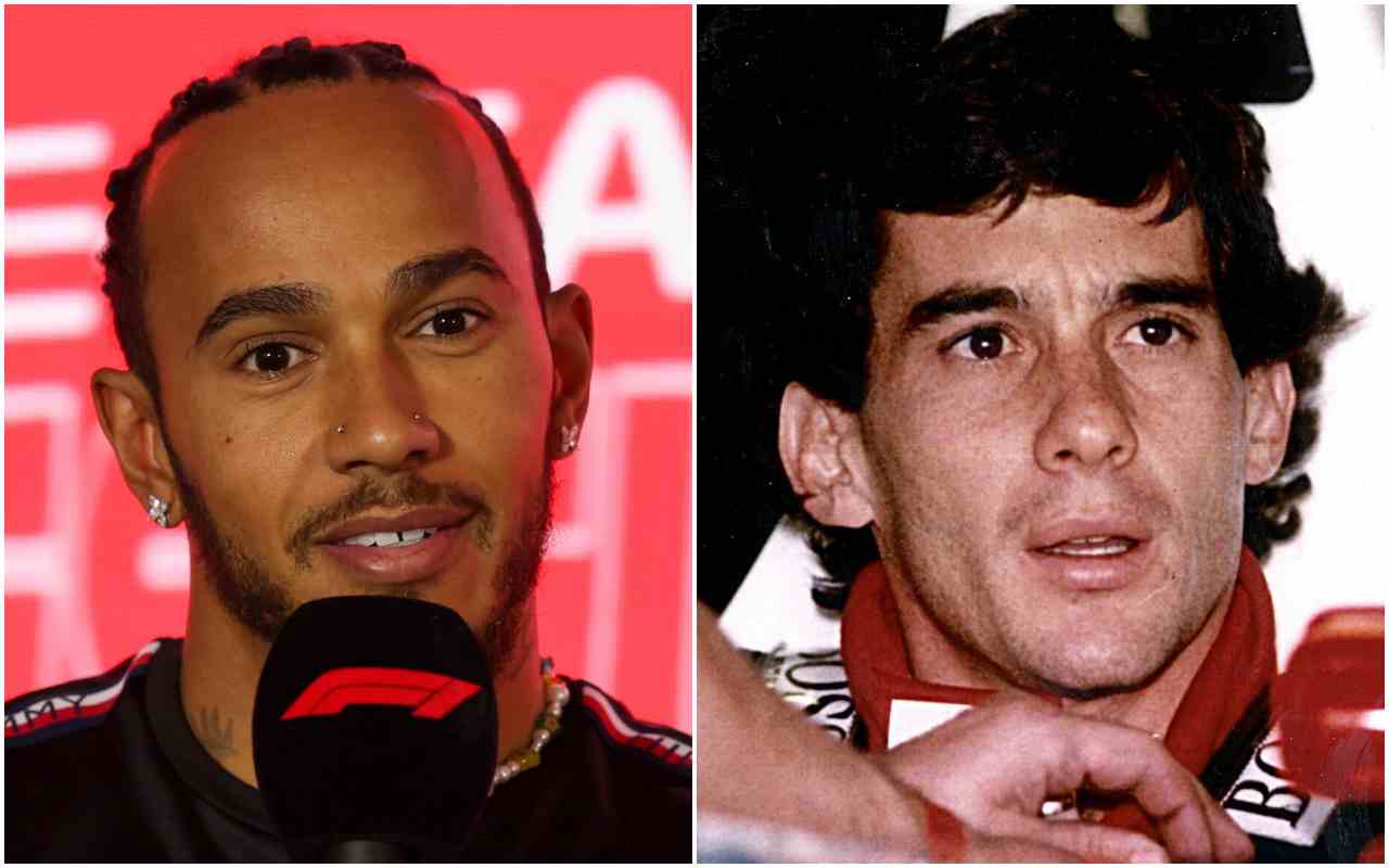 Hamilton e Senna (ANSA)