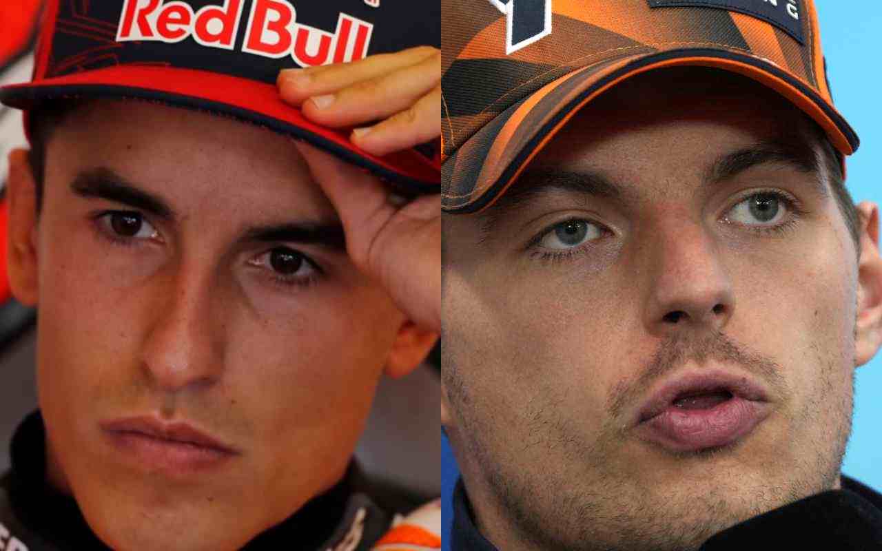 Marc Marquez e Max Verstappen (LaPresse ANSA)