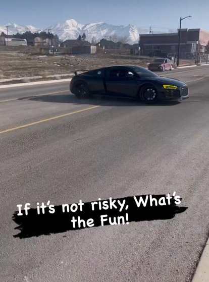 Audi R8 Incidente (Instagram)