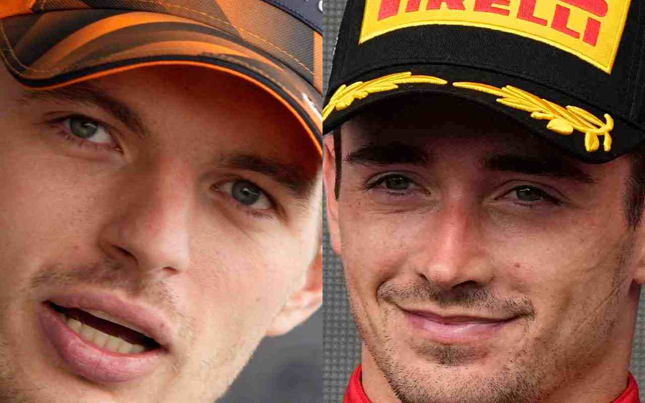 F1 Max Verstappen e Charles Leclerc a confronto (LaPresse)