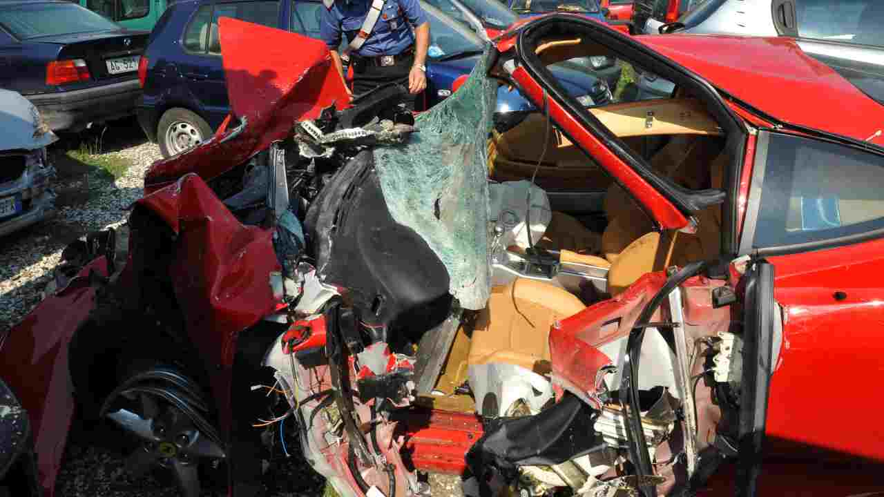 Ferrari incidente