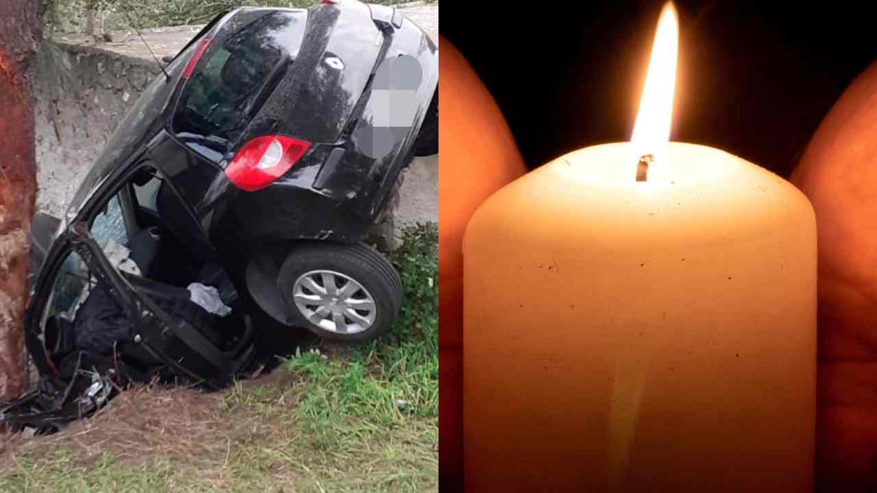 Incidente auto candela lutto