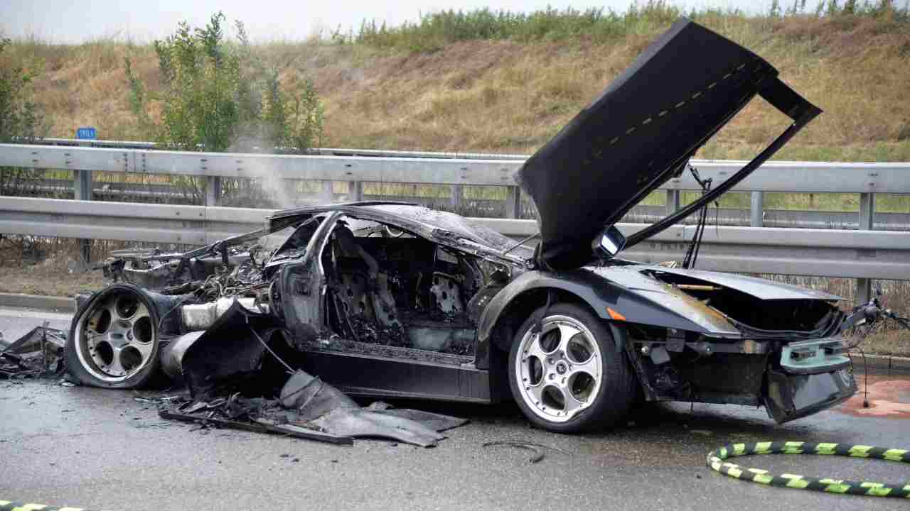 Lamborghini incidente