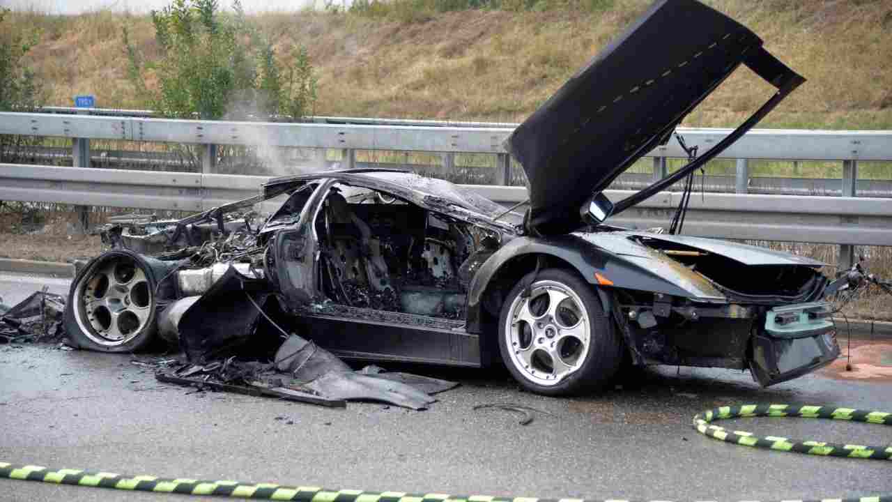 Lamborghini incidente