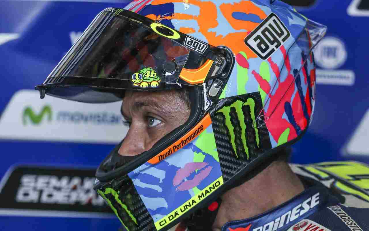 Valentino Rossi, casco MotoGP (ANSA)
