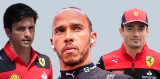 Carlos Sainz, Lews Hamilton, Charles Leclerc