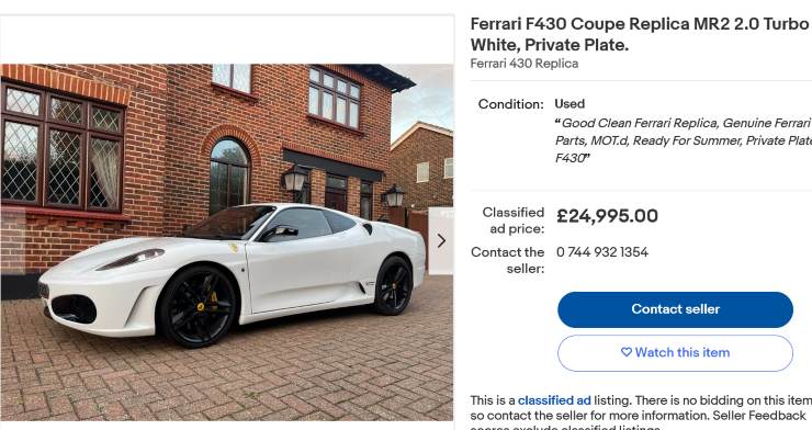 Ferrari F430 che replica