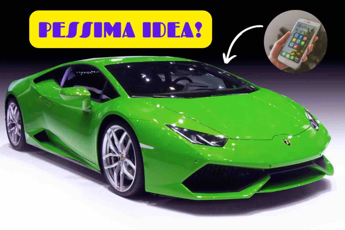 Smartphone in Lambo