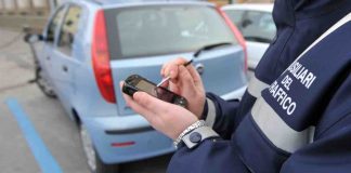 Multa ad un auto