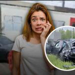 Mercedes investita da un treno
