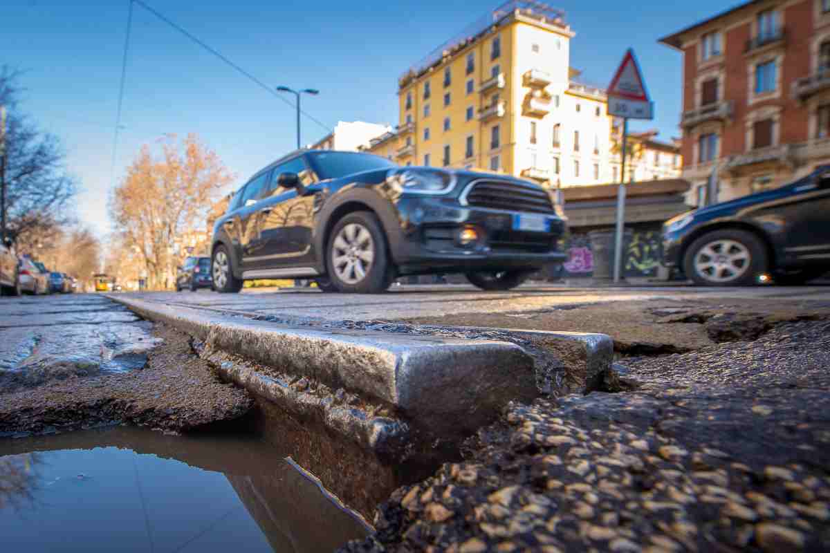 La condizione delle strade a Milano