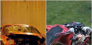 Ferrari, incidente pazzesco