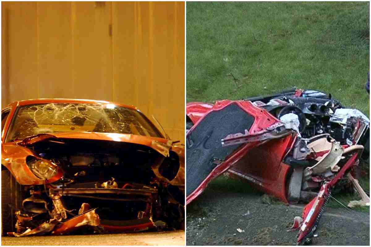 Ferrari, incidente pazzesco