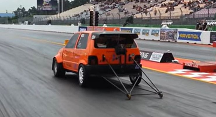 Fiat Uno Turbo in azione