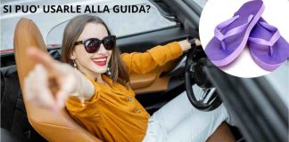 guidare auto con le ciabatte