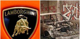 Lamborghini abbandonata