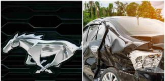 Ford Mustang incidentata