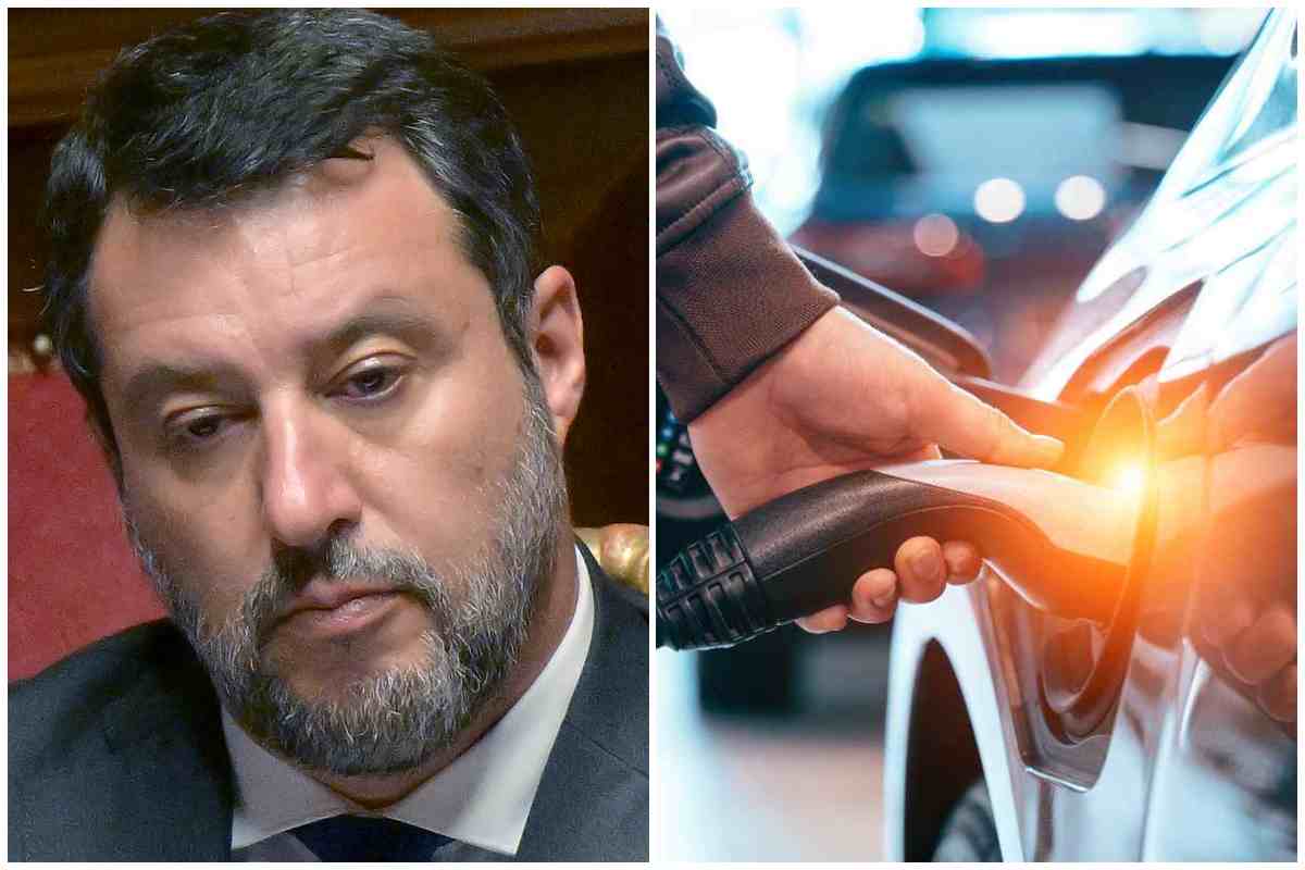 L'attacco di Salvini alle auto elettriche