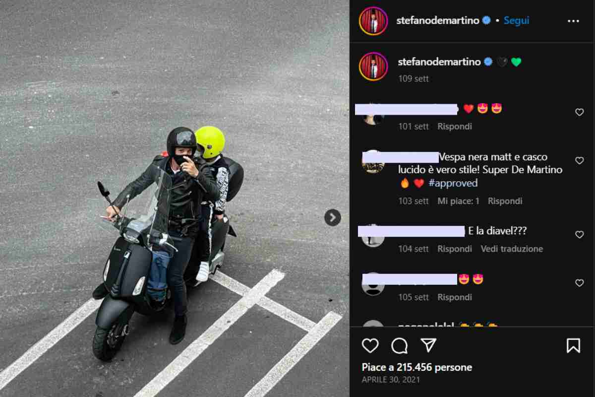 stefano de martino vespa instagram