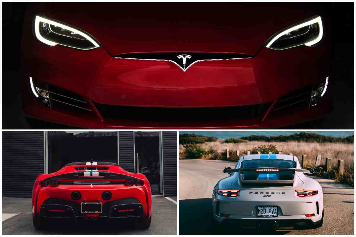 Tesla contro Porsche e Ferrari