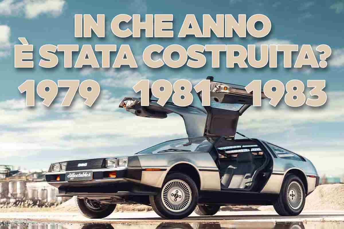 DeLorean Ritorno al Futuro