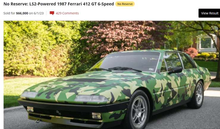 Ferrari 412 GT6 Speed, la pazza automobile