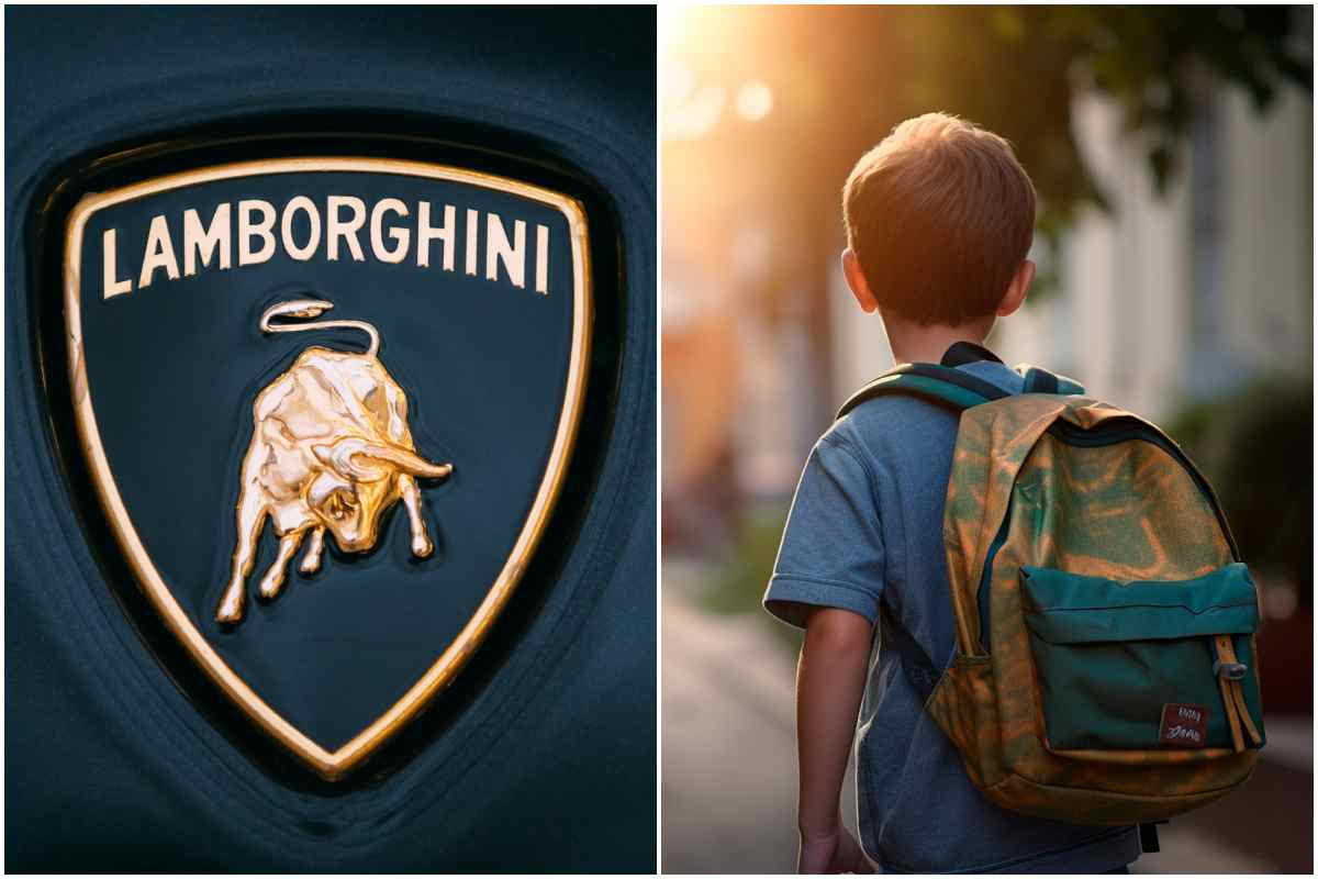 Lamborghini che mossa rischiosa di un bambino