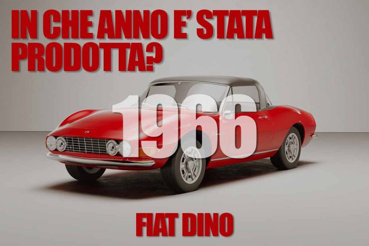 Soluzione Fiat Dino, ecco quando è nata