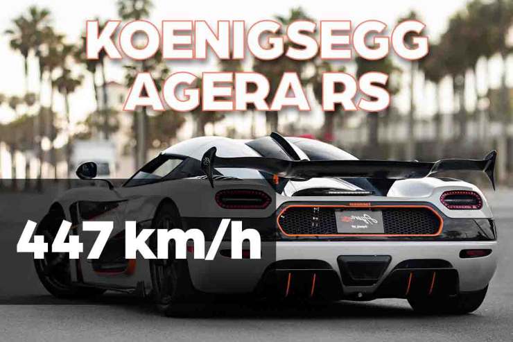 Soluzione test, qual è la velocità della Koenigsegg Agera RS
