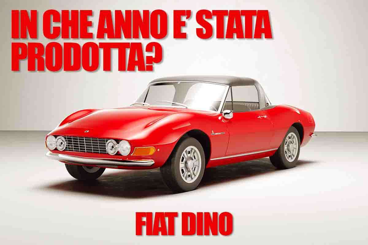 Test Fiat Dino, quando è nato il modello?