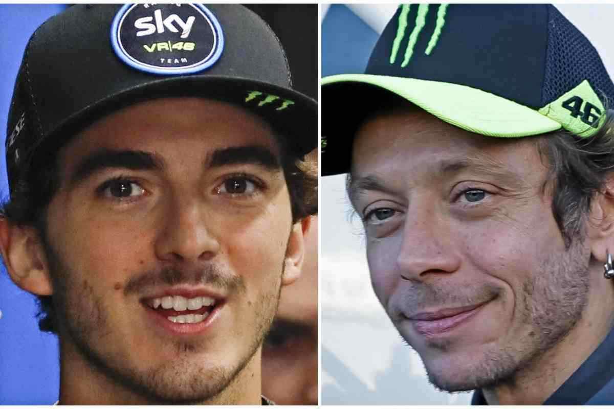 Pecco Bagnaia e Valentino Rossi parole al miele