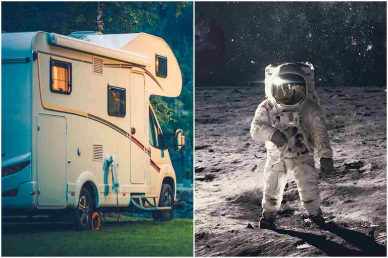 Camper che può andare sulla luna