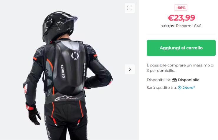 Zaino XLMoto, grande modello 