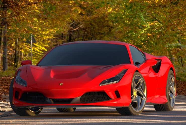 Il frontale Ferrari F8 