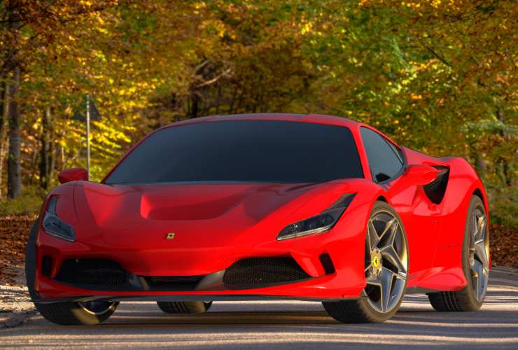 Il frontale Ferrari F8 