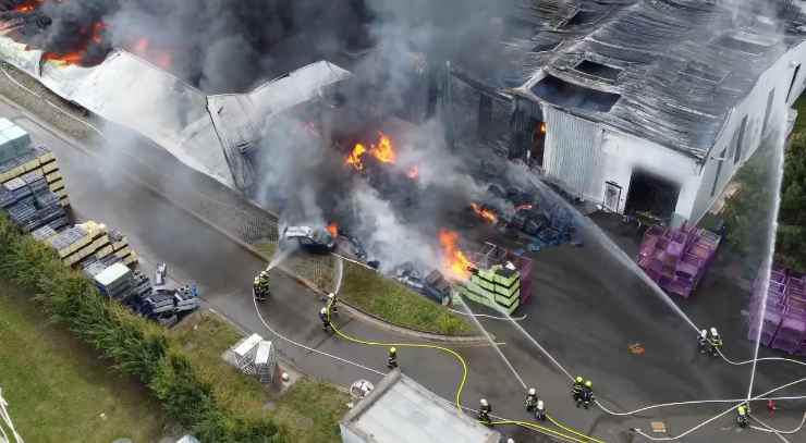 Incendio Toyota Repubblica Ceca