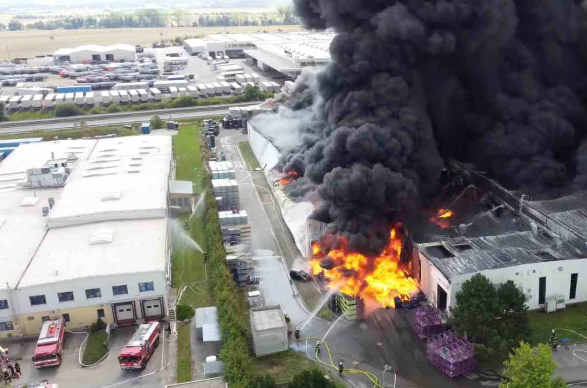 Incendio Toyota Repubblica Ceca