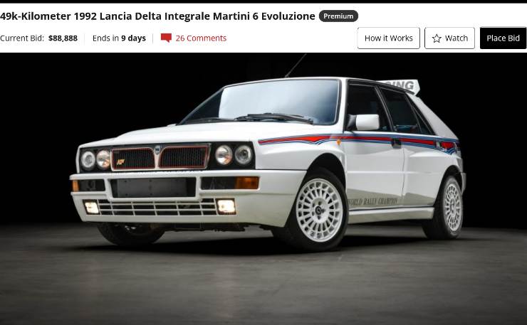 Lancia Delta modello asta