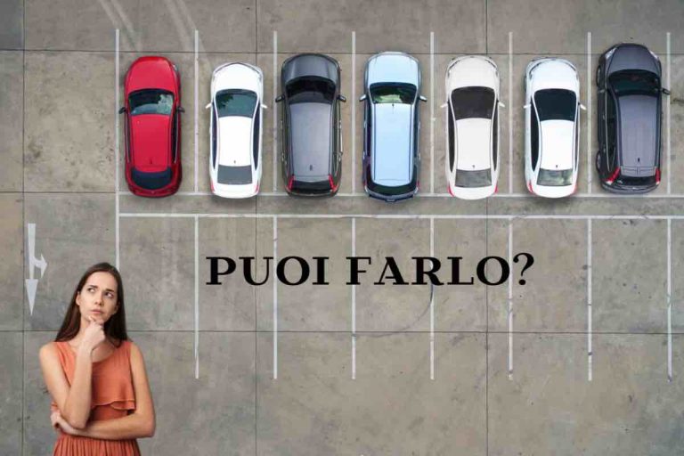 Si può parcheggiare