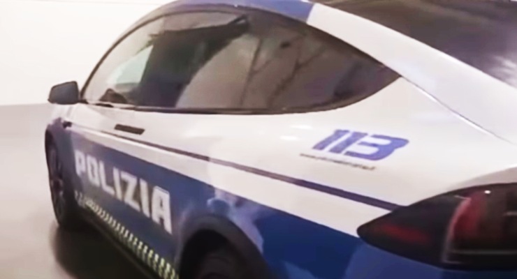 La Tesla della polizia italiana