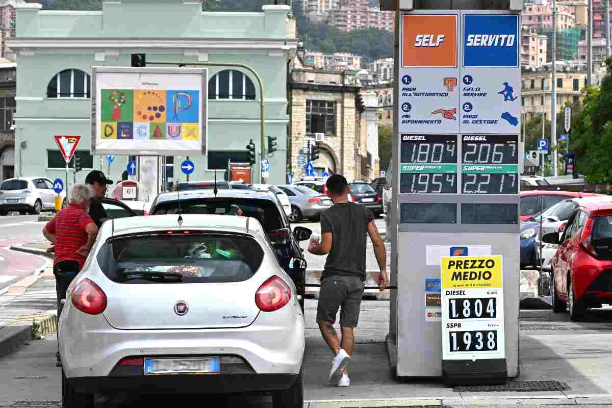 Prezzo Benzina rincari 