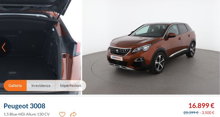 Peugeot 3008, incredibile sconto