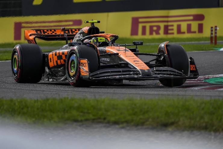 Lando Norris e la sua auto