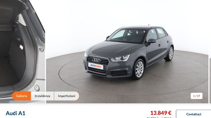 Audi A1 offerta AutoHero